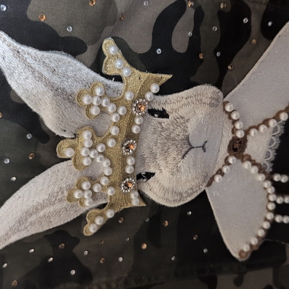 Upcycled Camo Embellished Jacket - Picture 8 of 9